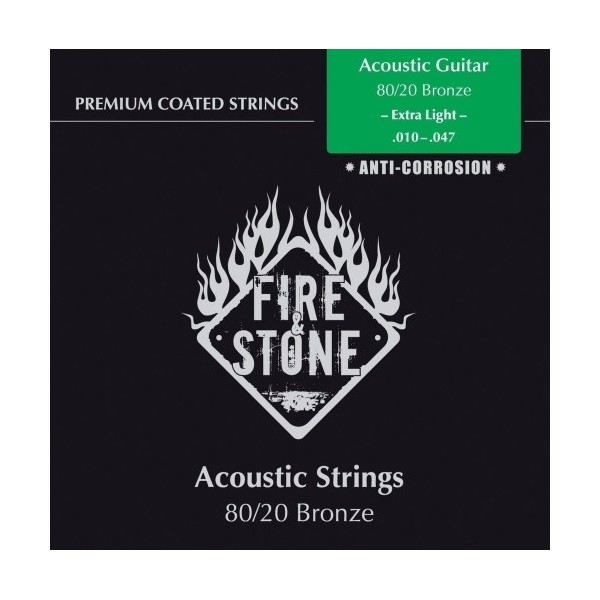 Struny do gitary akustycznej Fire&Stone 10-47 Bronze