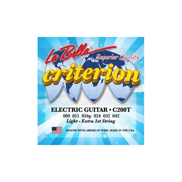 Struny do gitary elektrycznej La Bella C200T 9-42