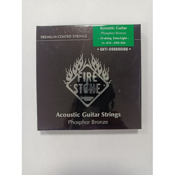 Struny do gitary akustycznej Fire&Stone 10-50 12 strun