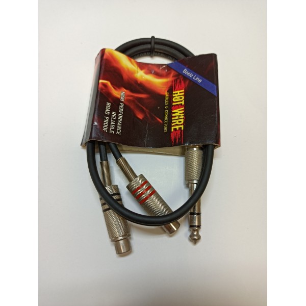 Kabel audio Hot Wire 2xgnRCA-6,3Jst 954078 0,5m