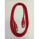 Kabel midi RockCable RCL 30700 D5 RED czerwony 1m