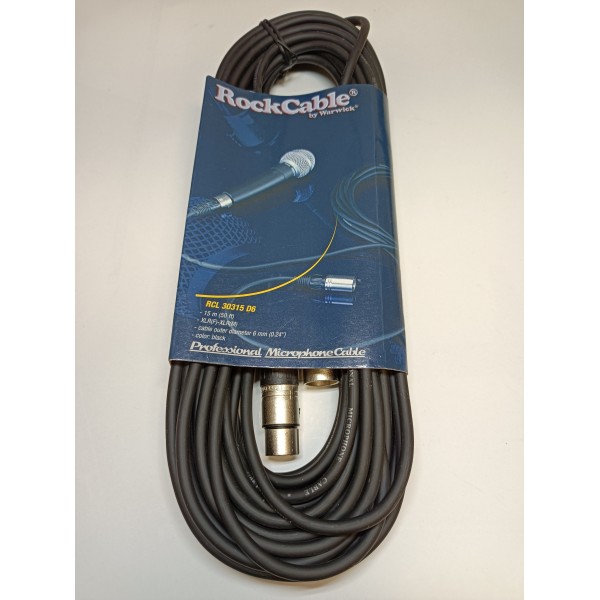 Kabel mikrofonowy RockCable 30315 D6 xlr-xlr 15m