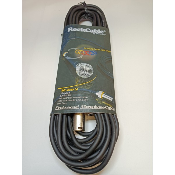 Kabel mikrofonowy RockCable 30360 D6 xlr-xlr 10m