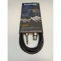 Kabel mikrofonowy RockCable 30383 D6 F żeński xlr-jack mono 3m