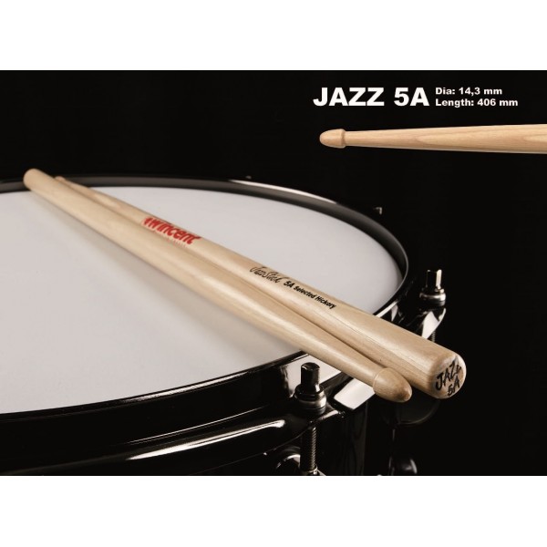 Pałki do zestawu Wincent 5A Jazz hickory