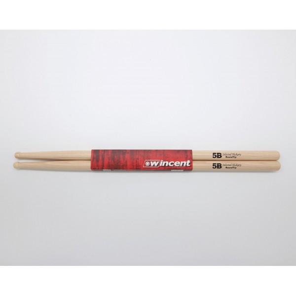 Pałki do zestawu Wincent 5B RT Round Tip hickory