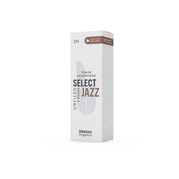 Stroiki do saksofonu tenorowego Organic Select Jazz Unfiled by D'Addario - opakowanie 5 sztuk