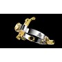 Ligatura do saksofonu tenorowego JLV Platinum Plated (do ustników ebonitowych)