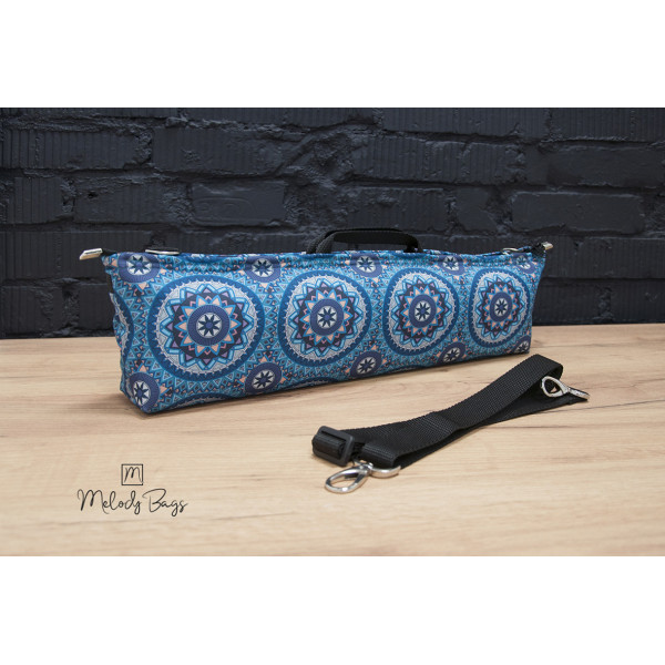 Pokrowiec na futerał do fletu Melody Bags Mandale turkusowe
