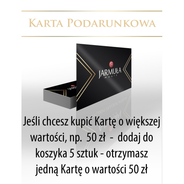KARTA PODARUNKOWA 10 ZŁ lub wielokrotność