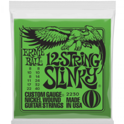 Struny do gitary elektrycznej Ernie Ball EB 2230 08-40 12 str.