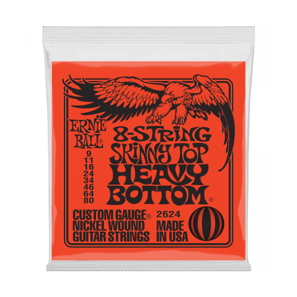 Struny do gitary elektrycznej Ernie Ball EB 2624 09-80 8 str.