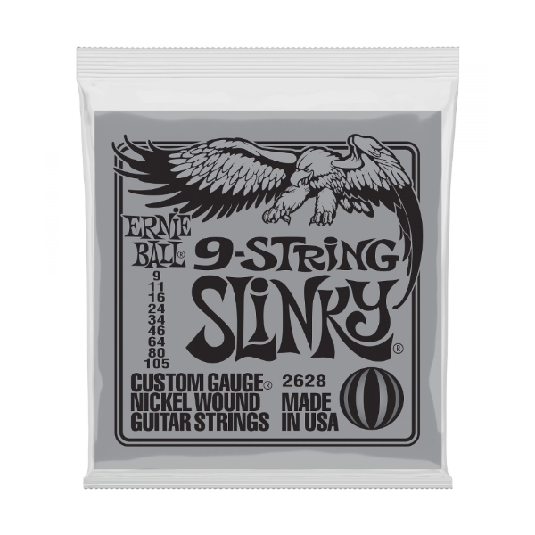 Struny do gitary elektrycznej Ernie Ball EB 2628 09-105 9 str.