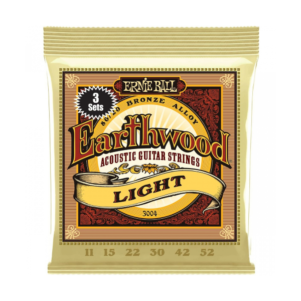 Struny do gitary akustycznej Ernie Ball EB 3004 11-52