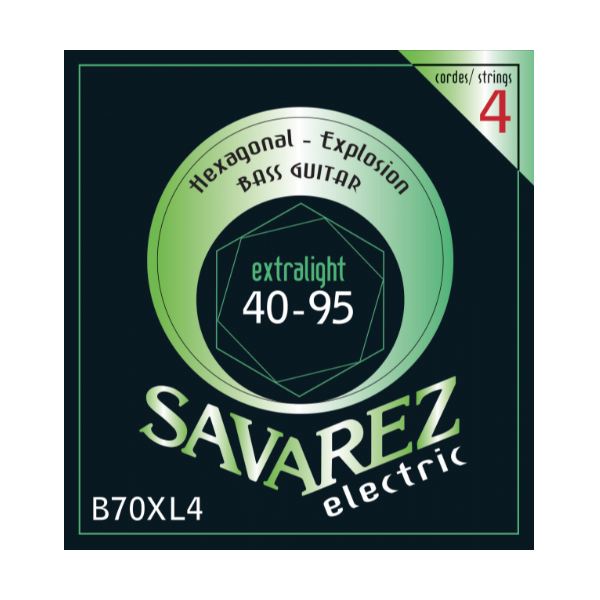 Struny do gitary basowej Savarez SA B70 XL4 40-95