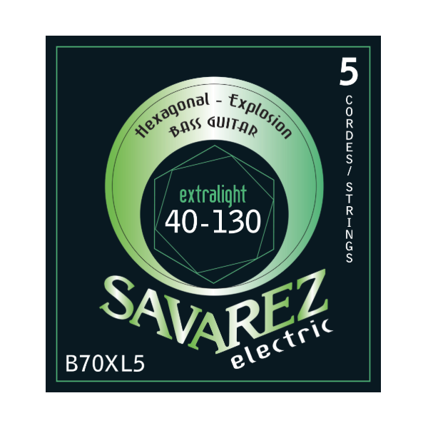Struny do gitary basowej Savarez SA B70 XL5 40-130