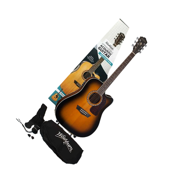 Gitara elektroakustyczna Washburn AD 5 CE (TSB) PACK