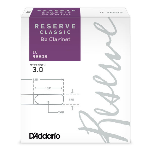Stroik do klarnetu Bb Rico Reserve Classic by D'Addario - 1 sztuka