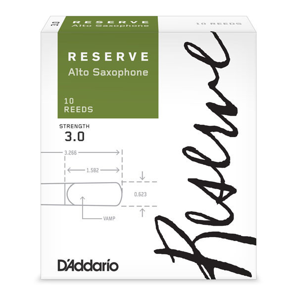 Stroiki do saksofonu altowego Rico Reserve by D'Addario - opakowanie 10 sztuk