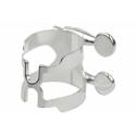 Ligatura z ochraniaczem do klarnetu Bb RICO H-LIGATURE posrebrzana