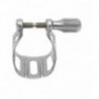 Ligatura z ochraniaczem do saksofonu altowego/tenorowego BG L27 MJ SILVER