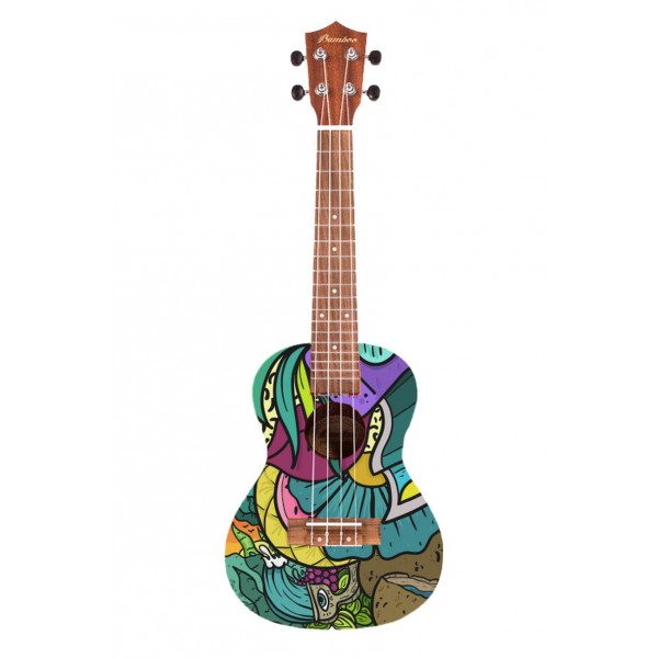 Ukulele koncertowe Bamboo BU-23S Green Jungle