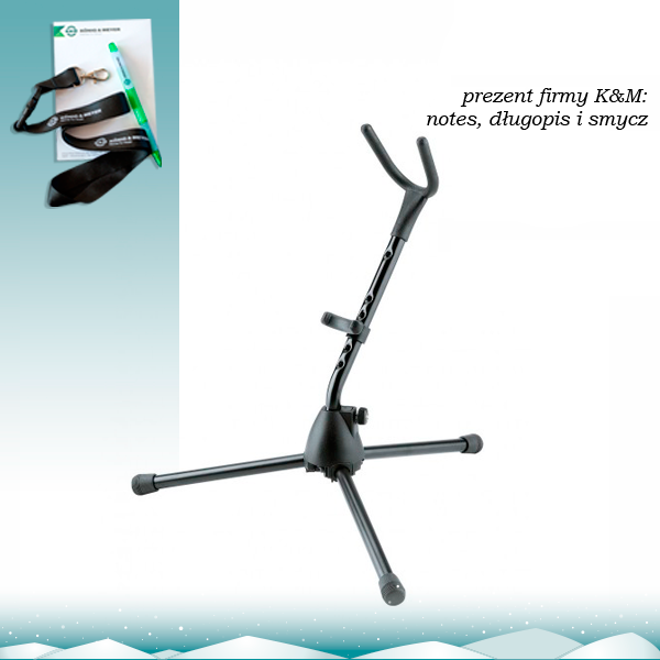 Statyw do saksofonu K&M 14315 (sopranowego zakrzywionego)